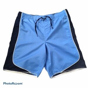 Nike navy/blue swim trunks board shorts. Large